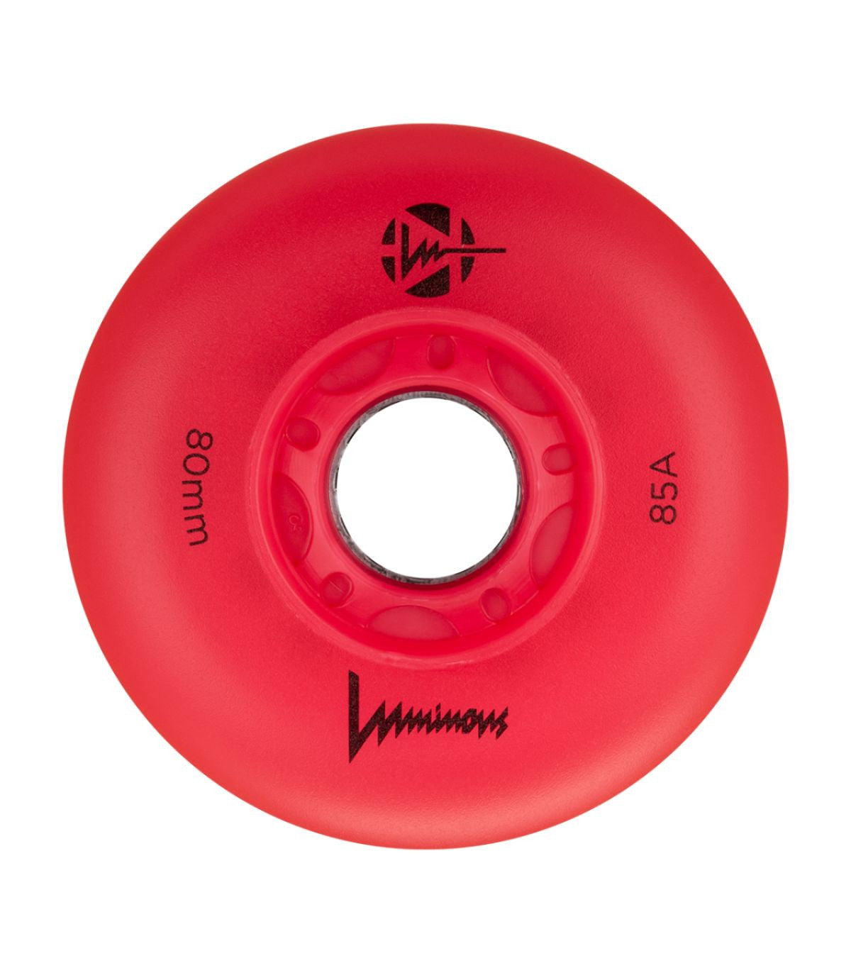 LUMINOUS - LED WHEELS - 80mm/85A - RED / RED - x4