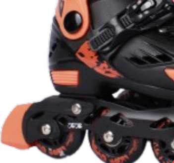 Sweet Rocket Negro/Naranja con Protecciones