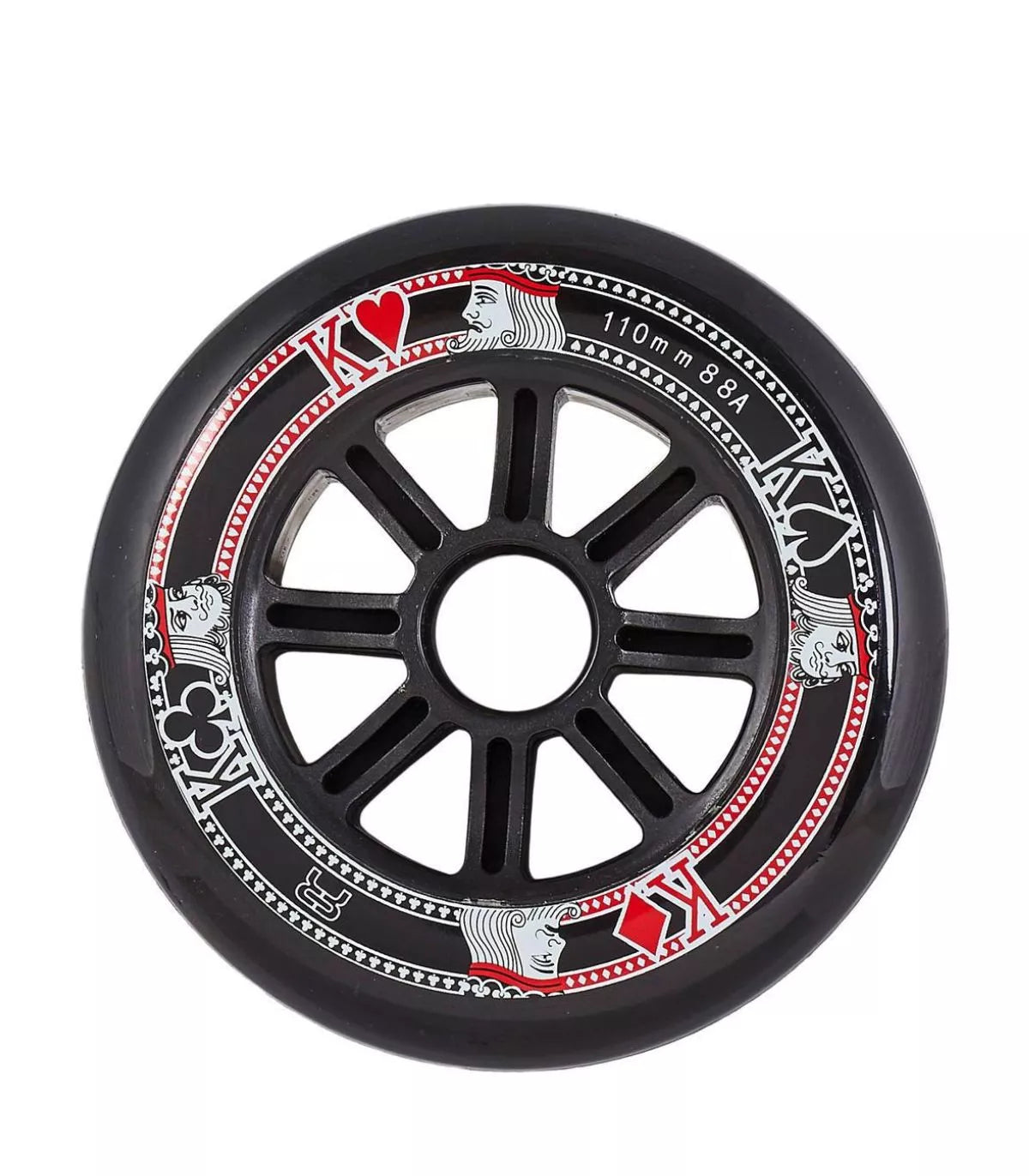 STREET KINGS WHEEL 110MM/88A BLACK/BLACK X3