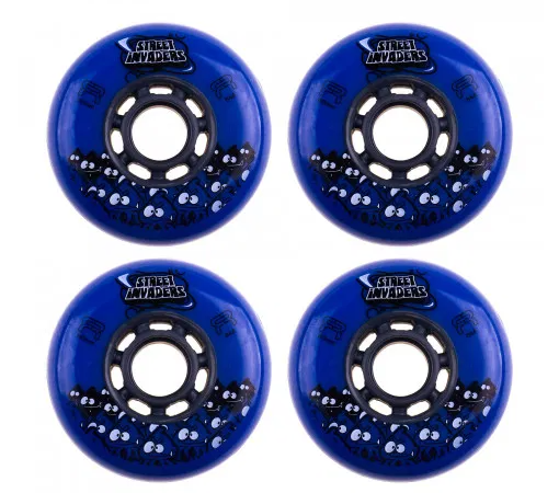 STREET INVADERS WHEEL 80/84A - BLUE - GREY x4