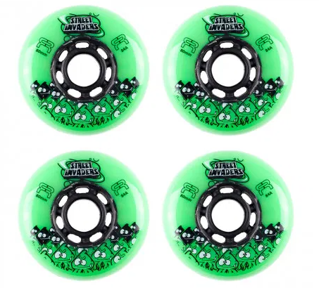 STREET INVADERS WHEEL 80/84A - GREEN x4