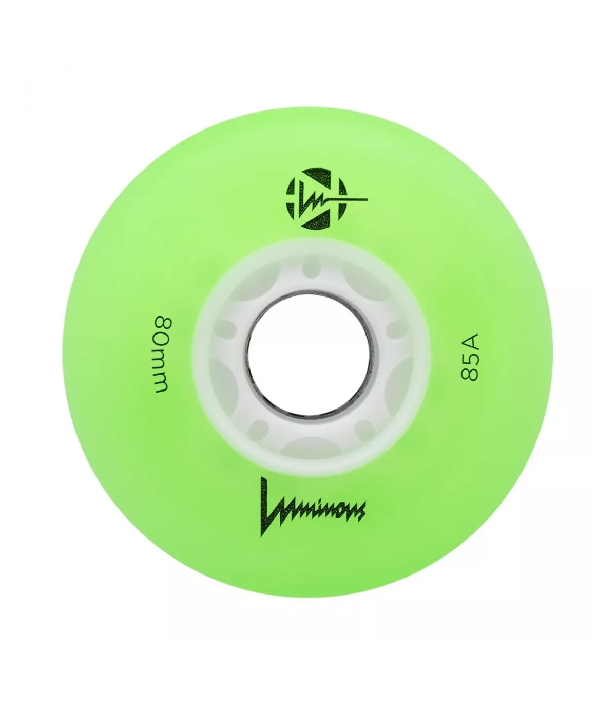 LUMINOUS - LED WHEEL - 80mm/85A - GREEN / WHITE / GLOW