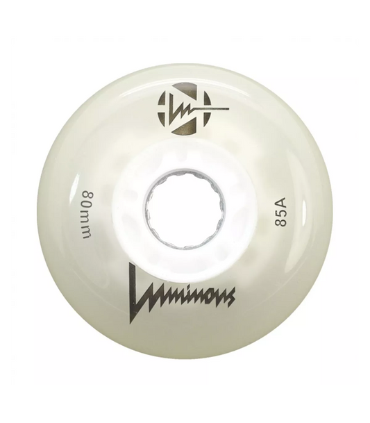 LUMINOUS - LED WHEEL - WHITE / GLOW - 80mm/85A