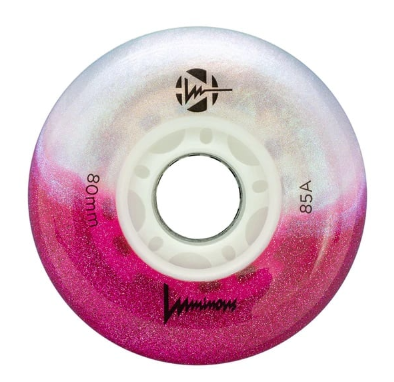 LUMINOUS - LED WHEELS - 80mm/85A - COTTON CANDY