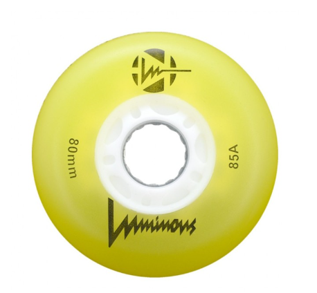LUMINOUS - LED WHEELS - 80mm/85A - CANARY - x4