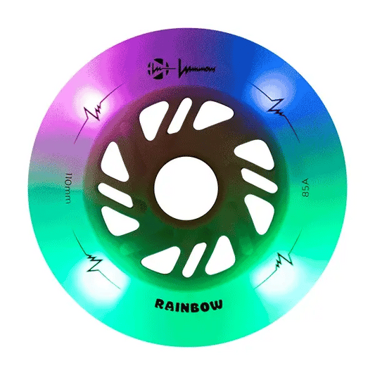 LUMINOUS - LED WHEELS - 110mm/85A - RAINBOW WHITE - x3