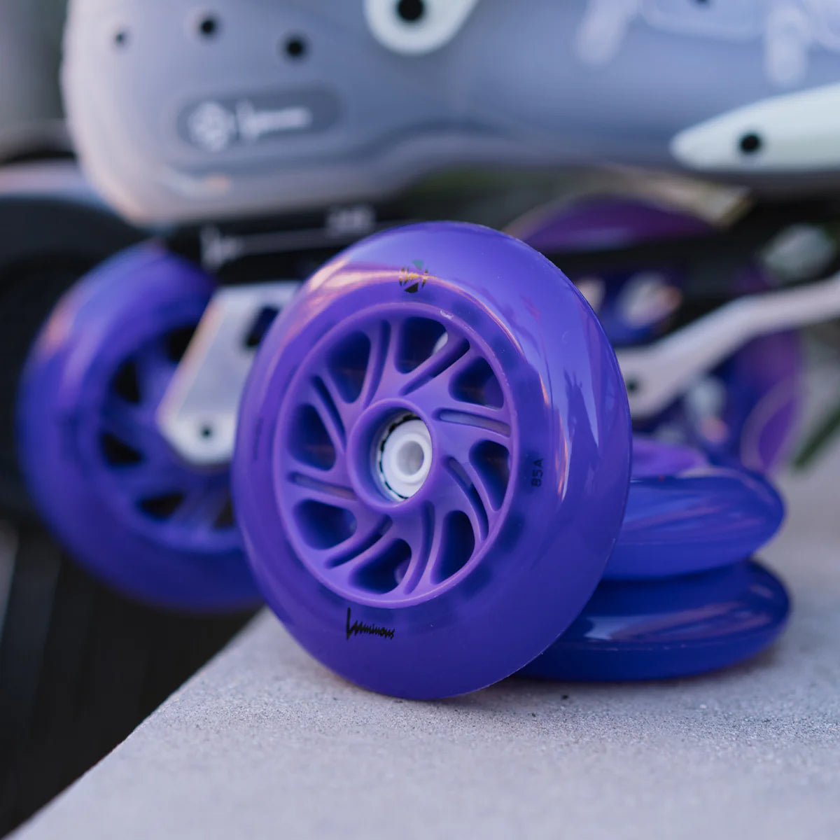 LUMINOUS - LED WHEELS - 110mm/85A - PURPLE - x3