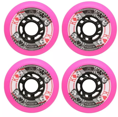 FR - STREET KINGS WHEEL 80MM/85A PINK/BLACK x4