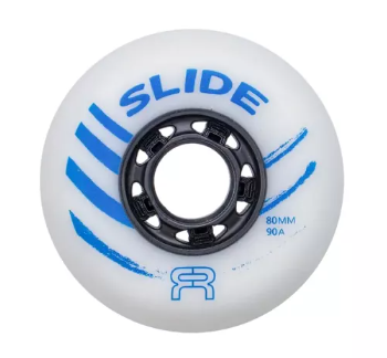 SLIDE WHEELS - 80mm/90A - WHITE x4