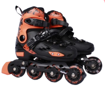 Sweet Rocket Negro/Naranja con Protecciones