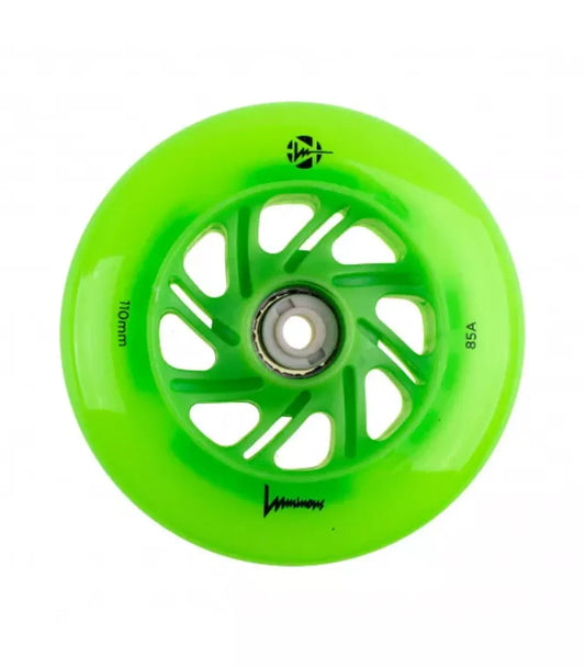LUMINOUS - LED WHEELS - 110mm/85A - GREEN APPLE GLOW - x3